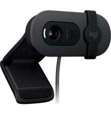 Веб-камера Logitech Webcam Brio 100, 1920x1080, GRAPHITE, защитная шторка, [960-001585] (960-001585)