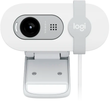 Веб-камера Logitech Webcam Brio 100, 1920x1080, OFF-WHITE, защитная шторка, [960-001617] (960-001617)