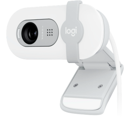 Веб-камера Logitech Webcam Brio 100, 1920x1080, OFF-WHITE, защитная шторка, [960-001617] (960-001617)