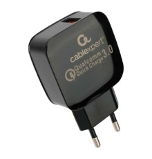 Cablexpert Зарядное устройство MP3A-PC-41 18Вт, 3А, QC3.0, 1xUSB, ,белый, пакет