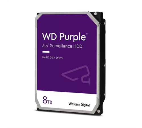 Жесткий диск Western Digital Purple HDD 3.5" SATA 8Tb, 5640RPM, 256MB buffer (DV&NVR), WD85PURZ, 1 year (WD85PURZ) Жесткий диск Western Digital Purple HDD 3.5" SATA 8Tb, 5640RPM, 256MB buffer (DV&NVR), WD85PURZ, 1 year (WD85PURZ)
