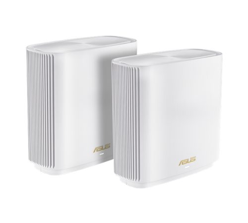 Роутер ASUS XT9 (W-2-PK))//2 access point, 802.11b/g/n/ac/ax, 574 + 4804Mbps, 2,4 + 5 gGz, white ; 90IG0740-MO3B40 (XT9 (W-2-PK))