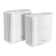 Роутер ASUS XT9 (W-2-PK))//2 access point, 802.11b/g/n/ac/ax, 574 + 4804Mbps, 2,4 + 5 gGz, white ; 90IG0740-MO3B40 (XT9 (W-2-PK))