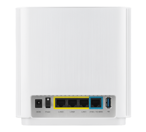 Роутер ASUS XT9 (W-2-PK))//2 access point, 802.11b/g/n/ac/ax, 574 + 4804Mbps, 2,4 + 5 gGz, white ; 90IG0740-MO3B40 (XT9 (W-2-PK))
