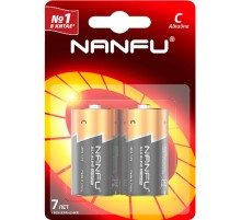 Nanfu Батарейка щелочная С  (LR14 2B) (2 шт. в уп-ке)