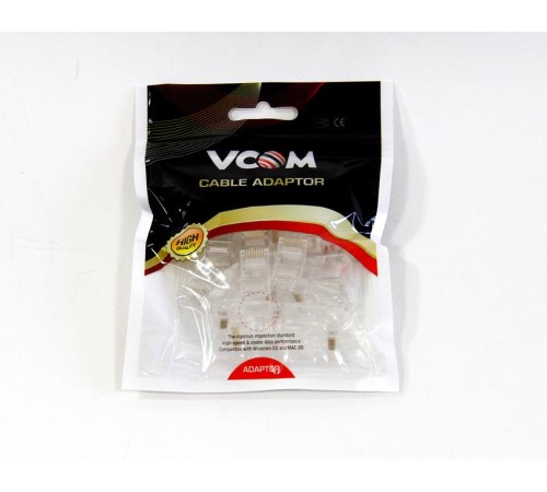 Коннекторы RJ-45 (8P8C) для UTP кабеля 5 кат. ( упаковка по 20 шт.) VCOM <VNA2200-1/20> VCOM VNA2200-1/20