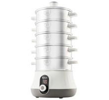 KITFORT КТ-2035 Пароварка  Мощность: 600 Вт.Количество уровней: 5.Таймер приготовления: до 60 минут.