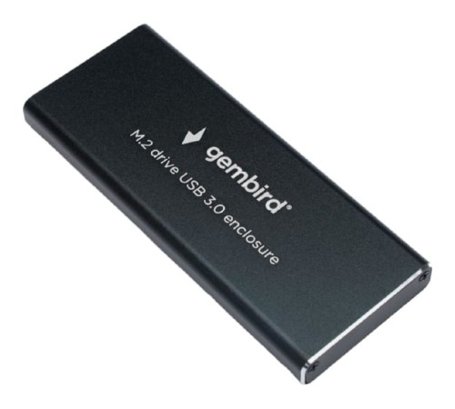 Gembird EEM2-SATA-1 Внешний корпус USB 3.0 для M2 SATA порт MicroB, металл, черный Gembird EEM2-SATA-1 Внешний корпус USB 3.0 для M2 SATA порт MicroB, металл, черный