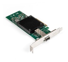 Exegate EX296227RUS Сетевой адаптер ExeGate EXE-X520-DA1 (PCI-E x8 v3.0, порты 1xSFP+ 10Gb/s (10/5/2.5/1Gb/s, 100Mb/s), Server NIC Intel Chipset JL82599EN)