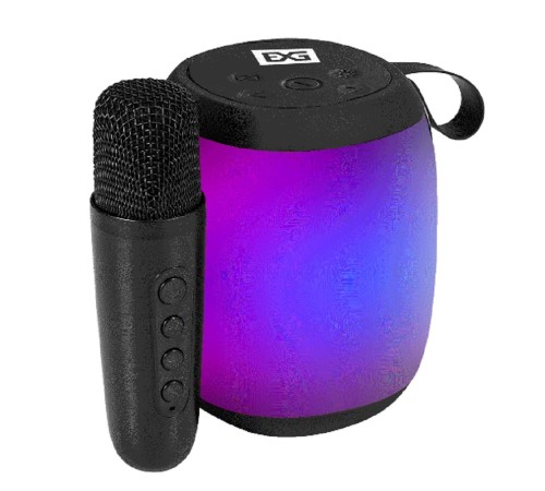 Exegate EX294944RUS Караоке-система Bro 310 (10Вт, 80-15000Гц, Bluetooth, Li-Ion, 1200mAh, FM 87.5MHz-108MHz, с поддержкой USB и TF/microSD карт,