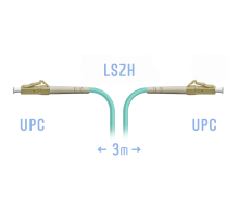 Патчкорд оптический LC/UPC MM 3m