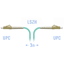 Патчкорд оптический LC/UPC MM 3m