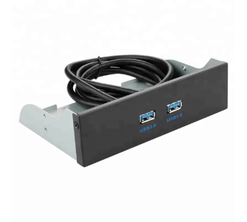 ORIENT C190, Планка портов 5.25" на переднюю панель корпуса 2xUSB 3.0, длина кабеля 50см, oem (31347)