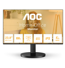 Монитор 23,8" AOC  24B3HA2 1920х1080, WLED, 16:9, IPS, 250cd, 1300:1, 20M:1, 4ms, 178/178, VGA, HDMI, 100Hz, Speakers, Tilt, Внутр, VESA, Black, 3y (24B3HA2)