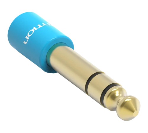 Переходник Vention Jack 3.5 mm F/6,5 mm M Переходник Vention mini Jack 3.5 mm F/Jack 6.5 mm M (VAB-S01-L)