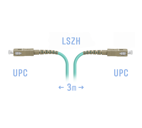 Патчкорд оптический SC/UPC MM 3m Патчкорд оптический SC/UPC MM 3m
