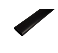 REXANT 26-0075 Клеевая 75.0 / 22.0мм (3:1) 1м термоусадка  черная  (уп. 2 м)