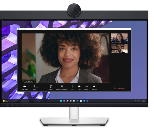 Монитор Dell 27" P2724DEB, Video Conferencing Monitor, IPS, QHD 2560 x 1440 at 60Hz, 16:9, 350 cd/m2, 1000:1, 5 ms gray to gray, H-AD, 1 x 4MP RGB + IR 2K camera at 30fps, 2 x digital microphone, 5W speakers (P2724DEB)