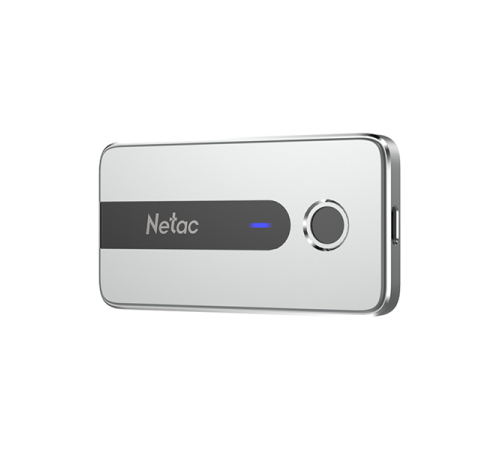 Ssd накопитель Netac Z11 1TB USB 3.2 Gen 2 Type-C External SSD AES 256-bit Fingerprint Encryption, R/W up to 550MB/480MB/s,with USB-C to USB-A cable and USB-A to USB-C adapter 3Y wty (NT01Z11-001T-32SL)