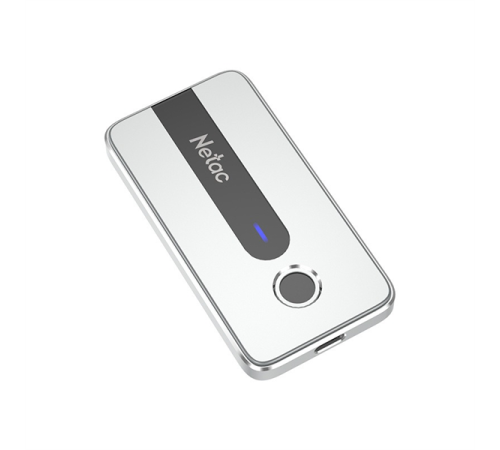Ssd накопитель Netac Z11 1TB USB 3.2 Gen 2 Type-C External SSD AES 256-bit Fingerprint Encryption, R/W up to 550MB/480MB/s,with USB-C to USB-A cable and USB-A to USB-C adapter 3Y wty (NT01Z11-001T-32SL)