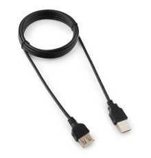 Кабель удлинит. USB2.0 Gembird/Cablexpert CC-USB2-AMAF-6B-N, AM/AF, медь, 1.8м, черн, пакет (CC-USB2-AMAF-6B-N)