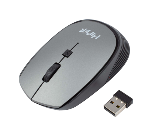 Мышка HIPER WIRELESS MOUSE HOMW-081 GREY (HOMW-081)