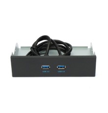 Планка USB 3.0 на переднюю панель 5.25" Gembird, 2 порта USB (FP5.25-USB3-2A)