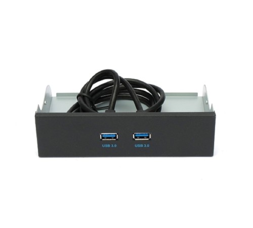 Планка USB 3.0 на переднюю панель 5.25" Gembird, 2 порта USB (FP5.25-USB3-2A) Планка USB 3.0 на переднюю панель 5.25" Gembird, 2 порта USB (FP5.25-USB3-2A)