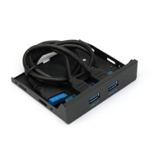 Планка USB 3.0 на переднюю панель 3.5" Gembird, 2 порта USB (FP3.5-USB3-2A)