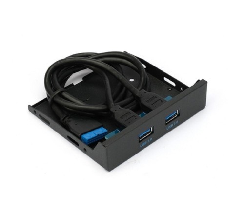 Планка USB 3.0 на переднюю панель 3.5" Gembird, 2 порта USB (FP3.5-USB3-2A) Планка USB 3.0 на переднюю панель 3.5" Gembird, 2 порта USB (FP3.5-USB3-2A)