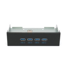 Планка USB 3.0 на переднюю панель 5.25" Gembird, 4 порта USB (FP5.25-USB3-4A)