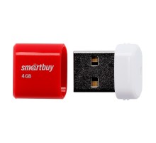 Smartbuy USB Drive 4GB LARA Red (SB4GBLara-R)