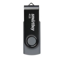 Smartbuy USB Drive 4GB Twist Black (SB004GB2TWK)