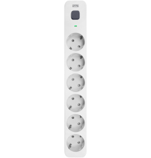 Аксессуар к источникам бесперебойного питания Powercom сетевой фильтр, 1,8 метра, 6 розеток, 16А/4кВт, cечение провода: 3х1,0мм2, цвет белый, 1 год гарантии (SP-06W 1,8 m)
