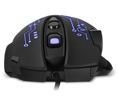 Игровая мышь SVEN RX-G715 (7+1кл., бесш. кл., 1200-3200 DPI, SoftTouch, подсветка, игров. упак) Sven RX-G715 (SV-019938)