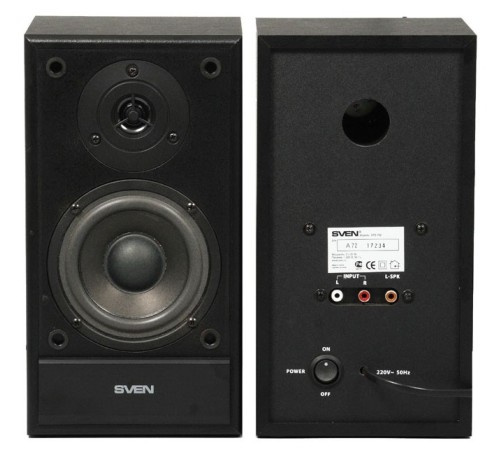 Колонки  деревянные АС SPS-702 (40 Вт), Черный SVEN SPS-702 (SV-0120702BL)