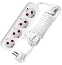 Удлинитель бытовой 4х5м с заземлением 10А У10-555