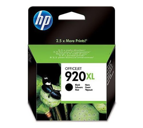 Картридж струйный HP 920XL CD975AE черный (1200стр.) для HP OJ 6000/6500