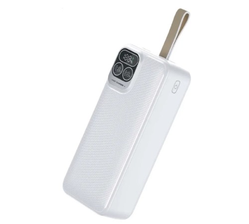 Perfeo Powerbank Atomic Age 30000 mAh/LED дисплей/PD + QC 3.0/Type-C/2 USB/Выход: 5A, max 22.5WWhite