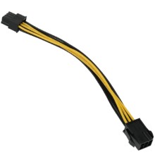 Кабель-удлинитель питания PCIe Cablexpert PCIe 6pin(F) / PCIe 8pin(M), медь, 20см, пакет