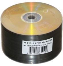 Диски VS DVD+R 4,7 GB 16x Bulk/50