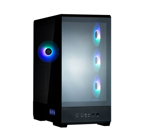 Корпус ZALMAN P50 DS, ATX, BLACK, WINDOW, 2x3.5", 3x2.5", 1xUSB TYPE-C, 2xUSB3.0, SIDE 3x120mm ARGB, REAR 1x120mm ARGB (P50 DS BLACK)