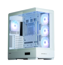 Корпус ZALMAN P50 DS, ATX, WHITE, WINDOW, 2x3.5", 3x2.5", 1xUSB TYPE-C, 2xUSB3.0, SIDE 3x120mm ARGB, REAR 1x120mm ARGB (P50 DS WHITE)