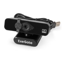 ExeGate Stream С958 2K (матрица 1/3.2" 5Мп, 2592x1944, 30fps, 4-линзовый объектив, автофокус, USB, микрофон с шумоподавлением, универсальное крепление, кабель 1,5 м, WindowsR 7/8/10/11, Mac OS 10.6 и