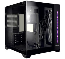 Ginzzu V320 RGB подсветка, закаленное стекло 1*USB 3.0,1*USB 2.0, AU mATX