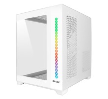 Ginzzu V420 RGB подсветка, закаленное стекло 1*USB 3.0,1*USB 2.0, AU Белый mATX