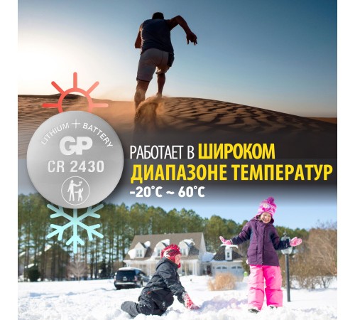 Батарея GP CR2430 (5шт) блистер