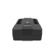 ИБП POWERMAN Brick 1000, линейно-интерактивный, 1000ВА, 600Вт, 4 евророзетки с резервным питанием, 4 евророзетки с фильтрацией, батарея 12В 9Ач 1 шт., 309мм х 202мм х 93мм, 5.6 кг. Powerman BRICK 100