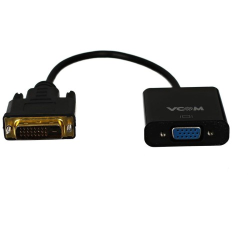 Кабель-переходник DVI-D 25M ---> VGA 15F  VCOM <CG491> VCOM DVI-D 25M - VGA 15F (CG491)