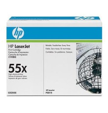 Картридж лазерный HP 55X CE255X черный (12500стр.) для HP LJ P3015